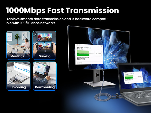 1000Mbps fast transmission