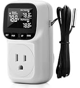 Diymore Digital Plug in Thermostat Outlet Temperature Controller Electric Digital Thermostat Heat...