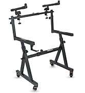 5 CORE Keyboard Stand 2 Tier Z Style Adjustable Electric Piano Riser Foldable & Sturdy Lift Holde...