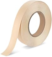 BEVTEE Birch Edge Banding 3/4 Inch x 50 ft Wood Veneer Roll Pre-glued, Flexible, Birch Iron-on Ve...