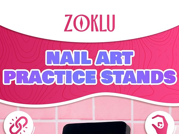 Nail Art Practice Stands