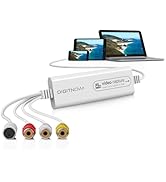 DigitPro VHS to DVD Wizard with USB Video Grabber, USB Video Capture Card, RCA to USB Converter, ...
