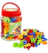 Coogam Magnetic Letters Numbers Alphabet Fridge Magnets Colorful Plastic ABC 123 Educational Toy ...