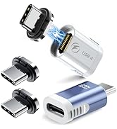 YaCeSyn 240W Straight Magnetic USB C Adapter with 4 Connector Tips 24Pin Magnetic Type-C Extender...
