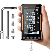 GOYOJO Digital Force Gauge 500N&110LB with Extra-Large Screen and Bold Font, High Precision Multi...