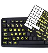 Universal English Large Lettering Keyboard Stickers for PC Computer Laptop Desktop Notebook Keybo...