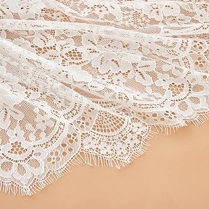 white lace fabric pattern2