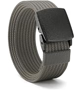 CHAOREN Nickel Free Web Belt Men - TSA Approved Non Metal Buckle Nylon Belt, Travel with Confiden...
