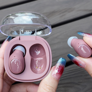 eleror T1 Wireless Earbuds for Small Ears, Mini Bluetooth Antique Rose