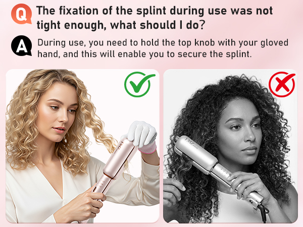 The fixation of the splint during use was not tight enough, what should l do?