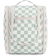 Narwey Small Checked Hanging Travel Toiletry Bag for Women, Travel Bag for Toiletries, Makeup Bag...