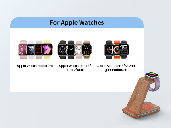 3 in 1 wireless charging station