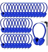 CN-Outlet Kids Headphones Bulk 50 Pack for Classroom School,Durable Wholesale Wired On Ear Headph...