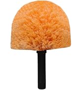 Orange Robust Cobweb Duster Head Brush, Superior Twist-On Web Cleaning Tool, Spider Web Remover B...