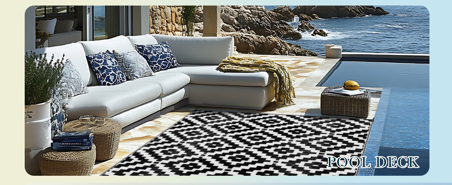 pool deck rug