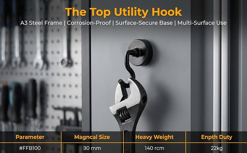 stainless steel magnetic hook,kitchen magnetic hanging hooks,. waterproof magnetic hook