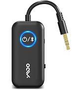 YMOO B06T2 Bluetooth 5.3 Transmitter Receiver for Airplane, Support to 2 Headphones, Wireless Aud...