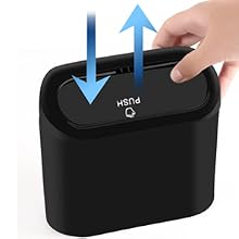 small car trash can
