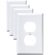 Kisrvopn Metal Electrical Outlet Covers, Light Switch Cover Wall Plates, Mid Size Thicker Switch ...