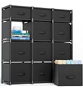 Mavivegue 12 Cube Storage Organizer, Closet Organizers and Storage, Cube Storage Shelf, Easy to A...