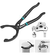 DURATECH 2-Piece 12 Inch Oil Filter Pliers and Universal Adjustable Oil Filter Wrench Removal Too...