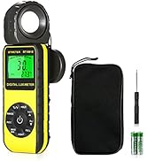 BTMETER BT-881E Digital Illuminance/Light Meter, Measure Lights 0.01~300,000 Lux (0.01~30,000 FC)...
