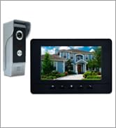 AMOCAM Wired Video Intercom System, 7 Inches Video Doorbell Door Phone System, HD Camera Kits Sup...