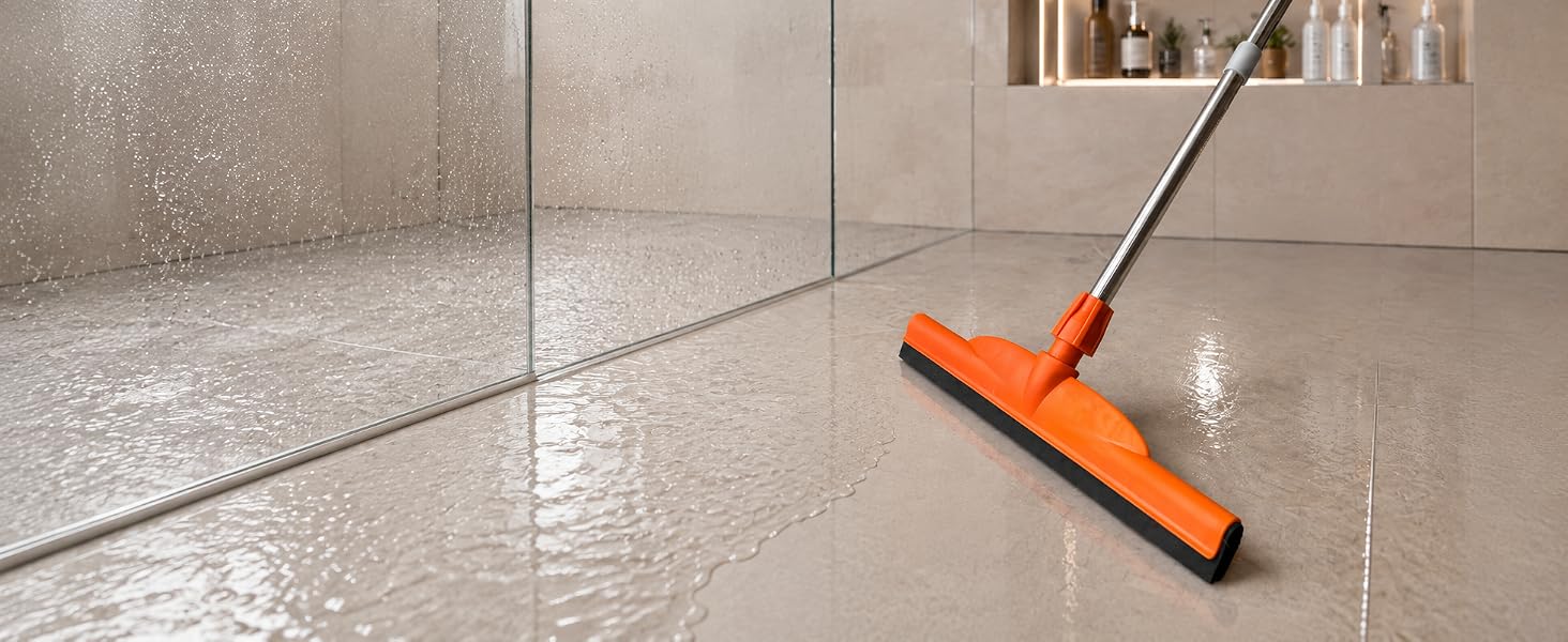long handle squeegee for shower floor cleaning