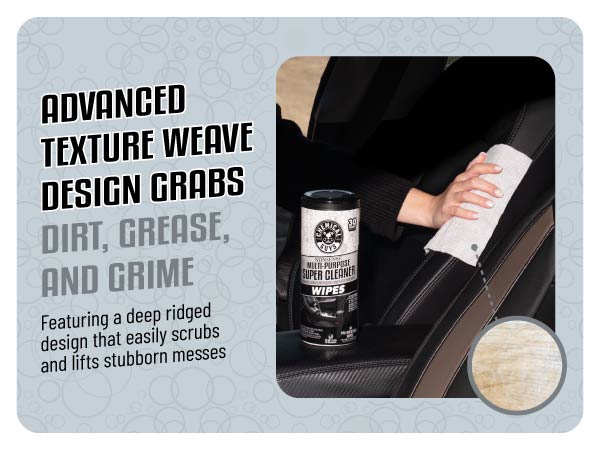 Nonsense Invisible Super Cleaner Wipes - Restore Clean Finish on Dashboards, Seats, and Trim