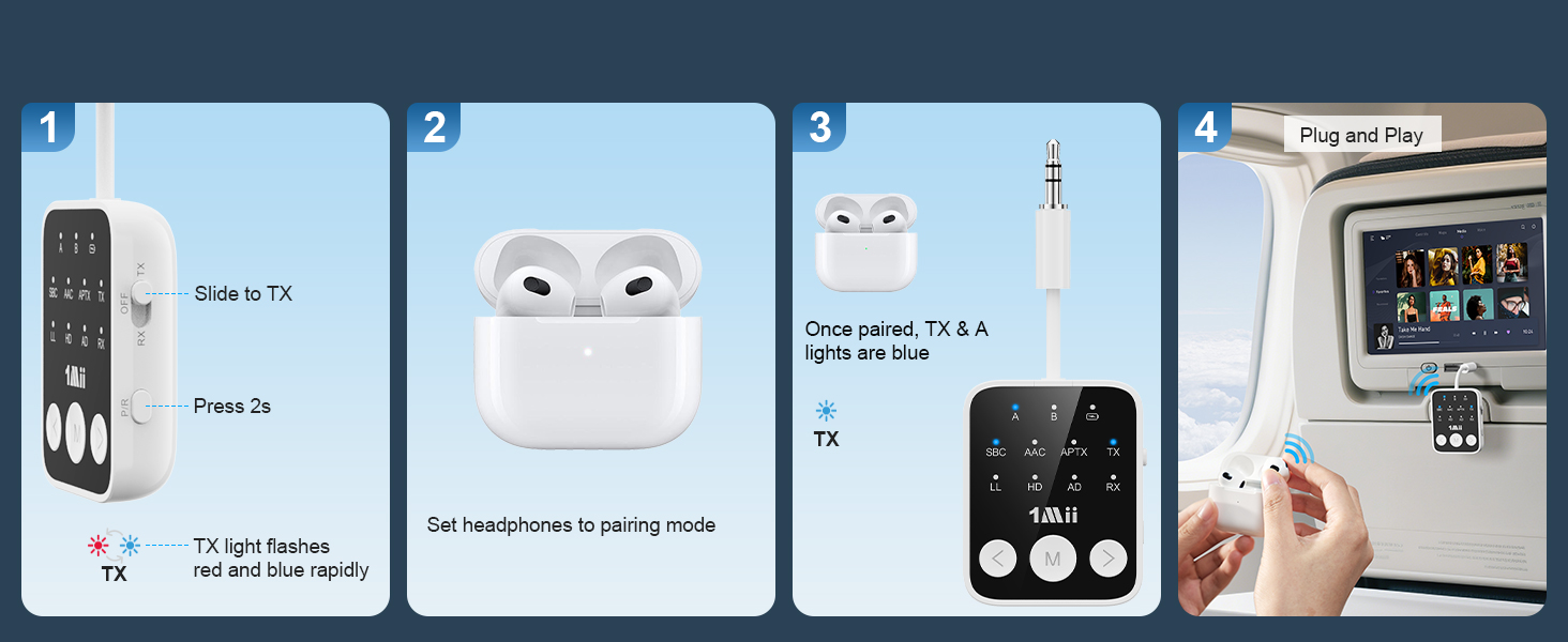 airplane bluetooth transmitter