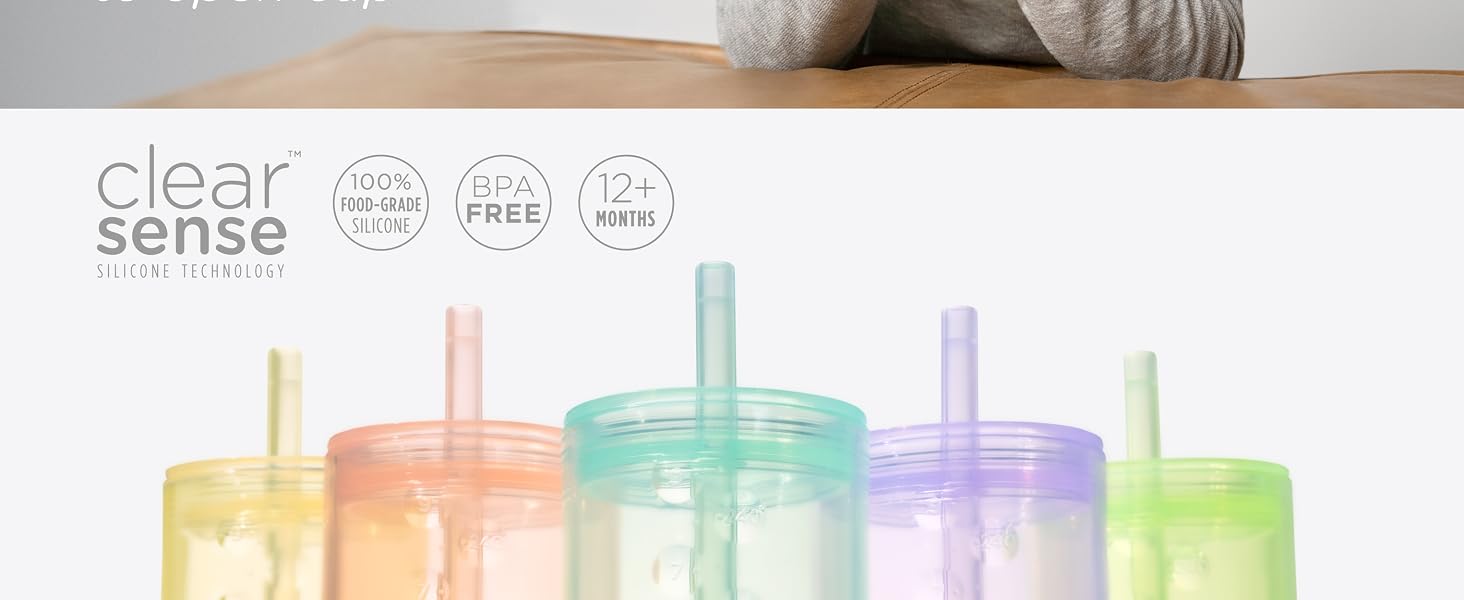 Training Cup with Lid + Straw 9 oz