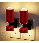JandCase Night Light: Night Lights Plug Into Wall, 3000K Warm White, 0-100LM Adjustable Brightnes...