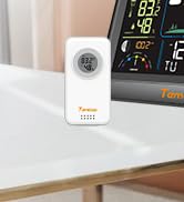 Temtop W100 Lite Weather Station – Indoor/Outdoor Temp/Humidity, Barometric Pressure, 12-Hr Forec...
