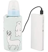 Portable Bottle Keep Warm, USB Travel Milk Heat Keeper, Baby Bottle Keep Warmer for Car Tavel, St...