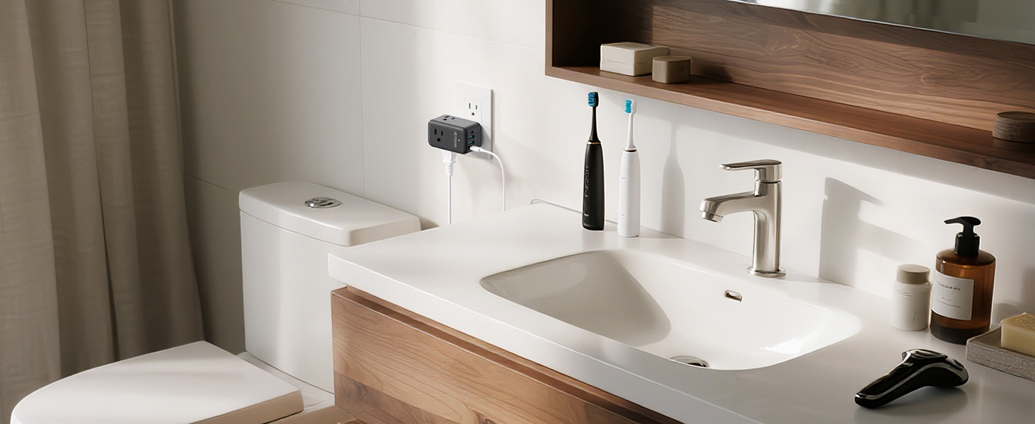 Bathroom outlet Extender