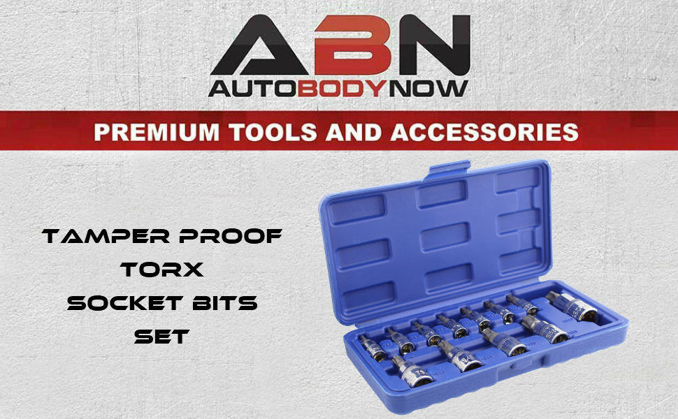 ABN | Tamper Proof Torx Plus 5 Point Star Tip Socket Bits 12-Piece Set
