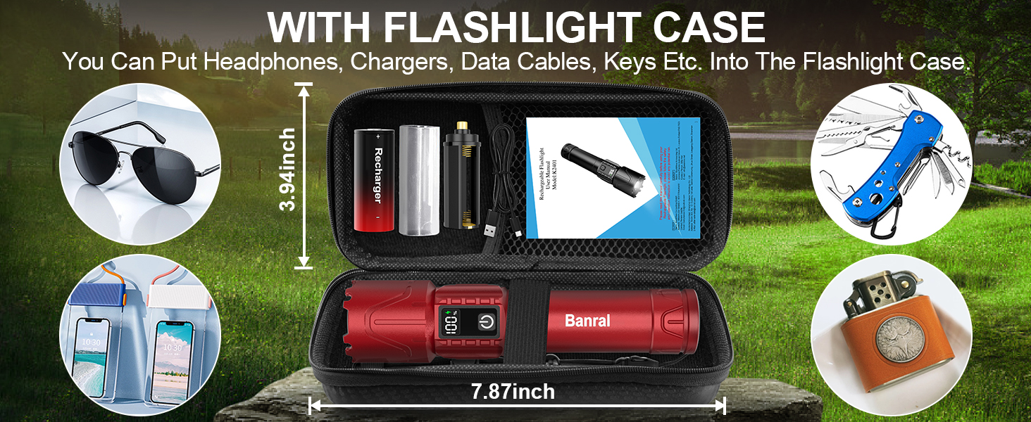WITH FLASHLIGHT CASE