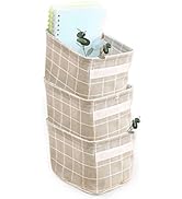 AARAINBOW 3 Packs Storage Basket Bins Canvas Mini Storage Cubes Storage Basket for Makeup, Toys L...