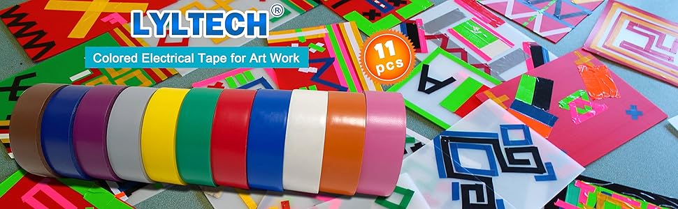 Electrical Tape Matte Rainbow 11 Colors