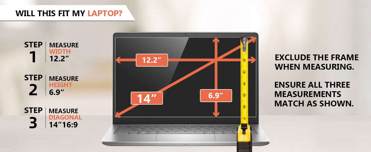Laptop Privacy Screen 14 Inch