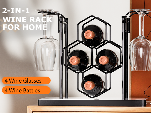 countertop wine rack