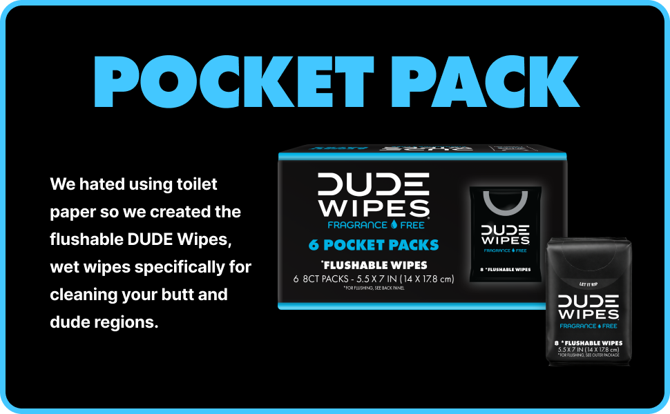 The Future is Now - We hated using toilet paper so we created the flushable DUDE Wipes