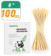 bamboo skewers 6 inches for fruit appetizer