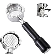 51mm Bottomless Portafilter for Delonghi Dedica EC680, EC685,SMEG ECF01 Coffee Machines, 3-Ear De...