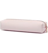 iSuperb PU Pencil Case Leather Pen Bag Slim Pencil Pouch Lovely Stationery Bag Portable Cosmetic ...
