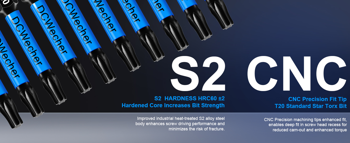 T20 Screwdriver Bits #20 Torx Head Power Bits Torx Bit Set Star Bits Set T Bit Set