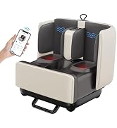 COMFIER 2-in-1 Shiatsu Foot Massager&Foot Rest,Foot and Calf Massager with APP Control,Heated Fee...