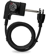 Adjustable Thermostat Probe Cord Compatible with Electric Smokers, Griddles, Fryers & More Electr...