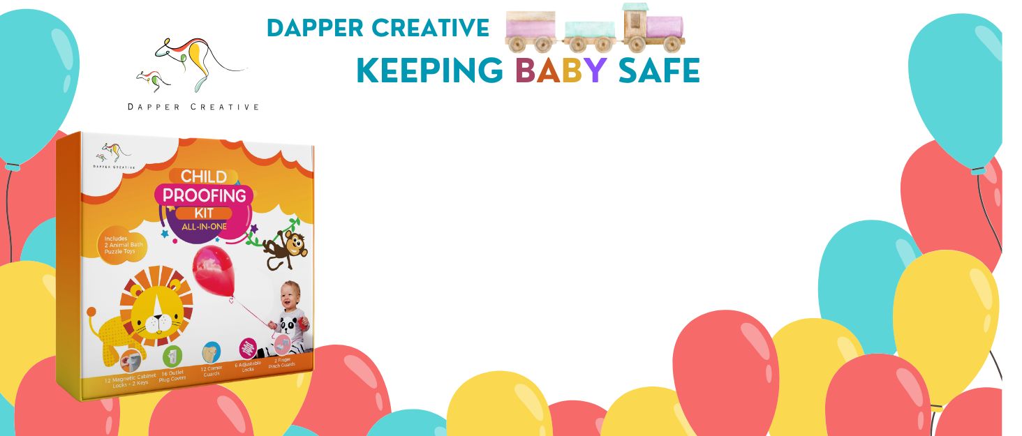 Baby Proofing Kit magnetic cabinet locks socket outlet plugs finger pinch guards corner protectors