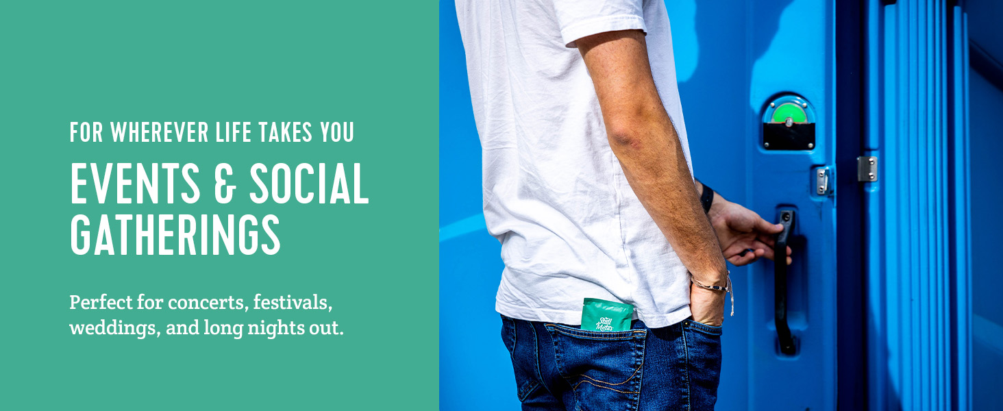 Stall Mates, Individually wrapped wet wipes for on-the-go. Ready for events and social gatherings